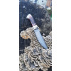 РАМЗЕС авторський ніж ручної роботи майстра Leo Knife, сталь к390 в ламінаті з нержавіючого дамаску, 63 HRC, купити замовити в Україні